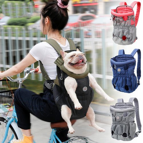 Hands-Free Pet Travel – Mesh Carrier Backpack for Pets