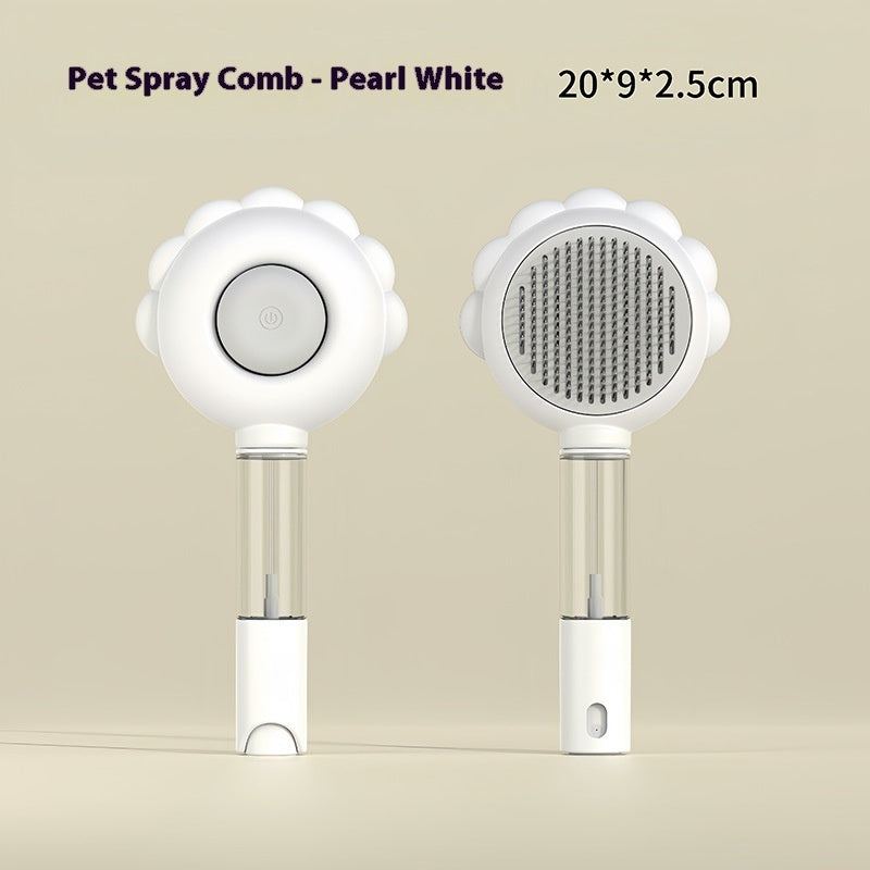 2-in-1 Self-Cleaning Pet Brush with Spray