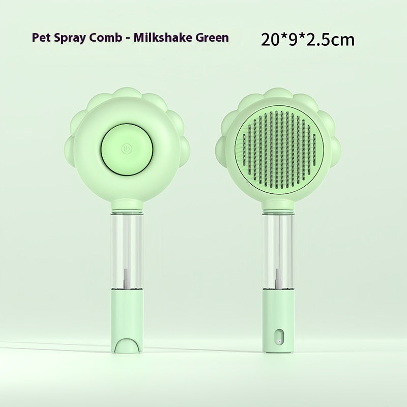 2-in-1 Self-Cleaning Pet Brush with Spray